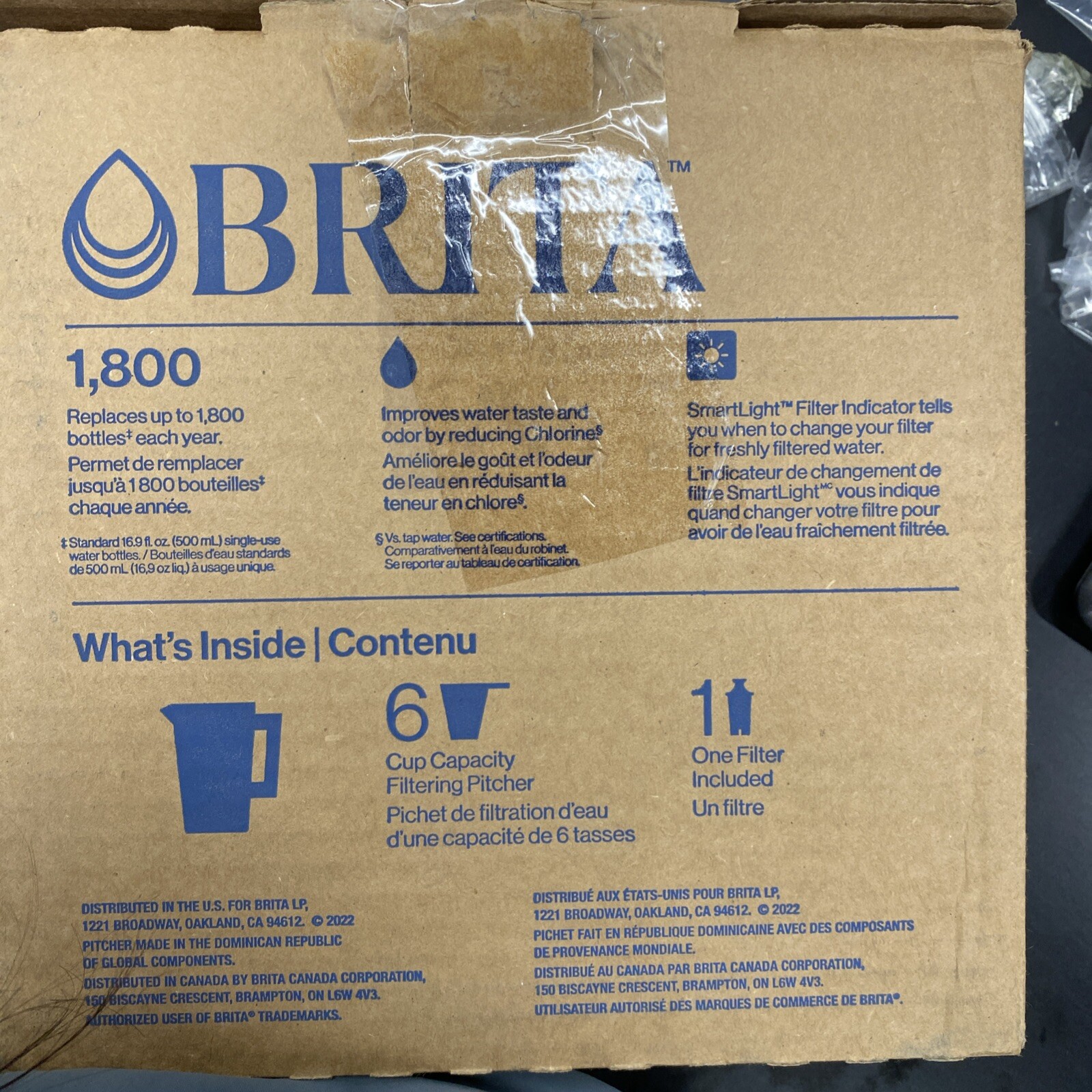 Brita Metro Water Filter Pitcher 6 Cup Capacity BPA-Free Includes 1 Brita Filter