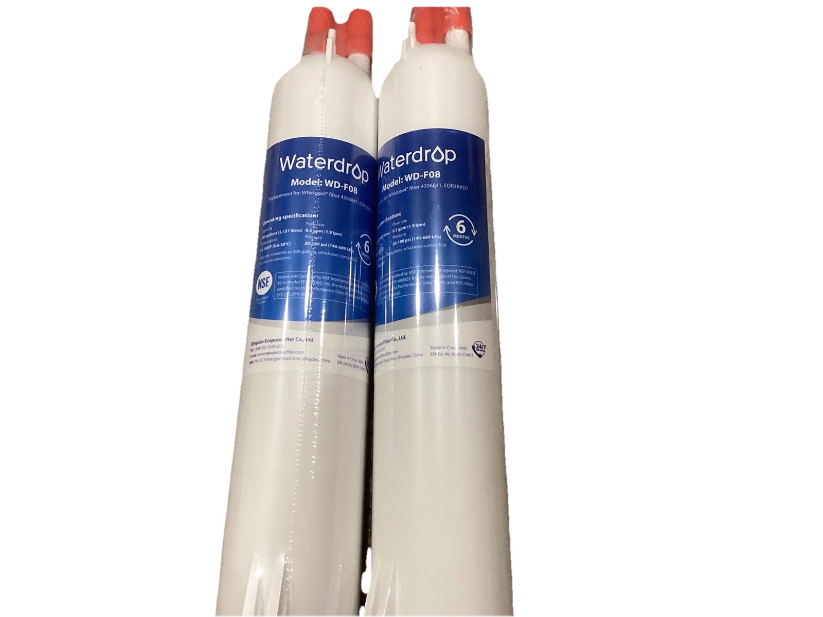 Waterdrop WD-F08 Refrigerator Water Filter Replacement- see Description