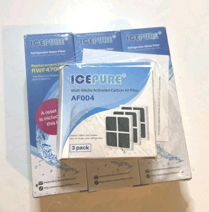 Ice Pure Refrigerator Filter, RWF4700AC, 3 Pack, for LG LT1000P and other models