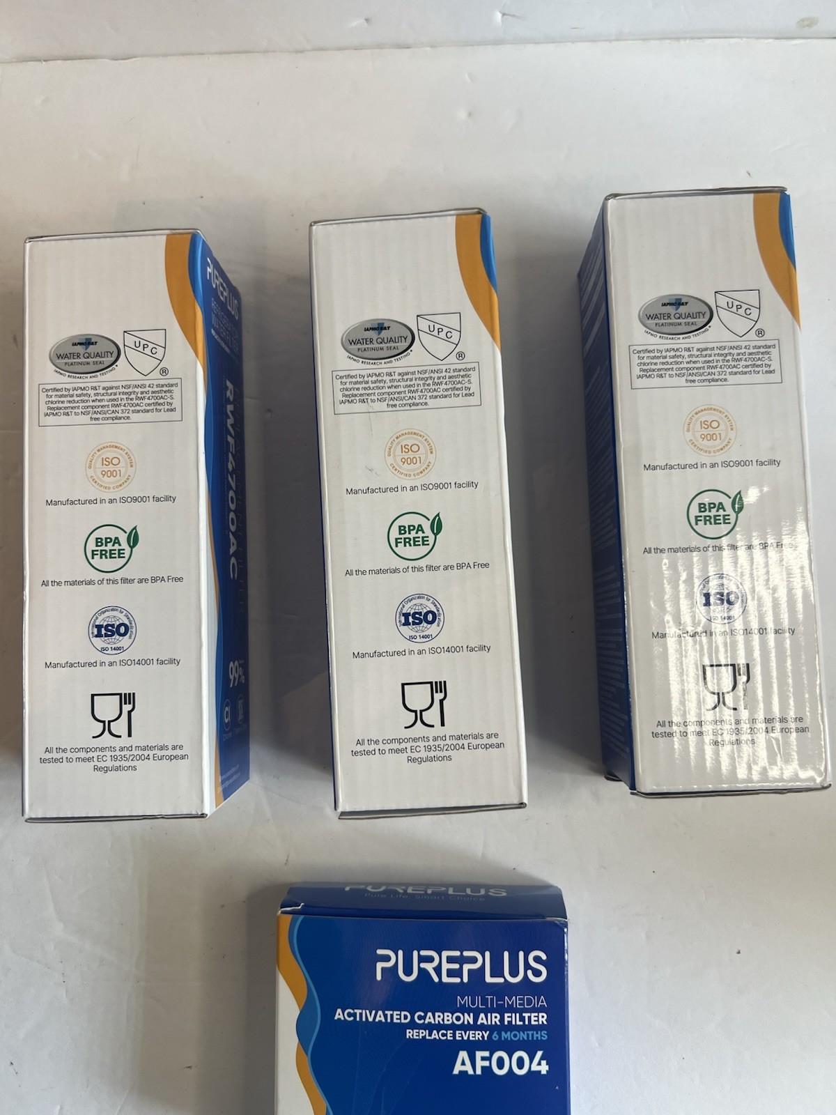 Sealed PUREPLUS RWF4700AC Fit for LG LT1000P LT1000 LT1000PC & Air Filter 4 Pack