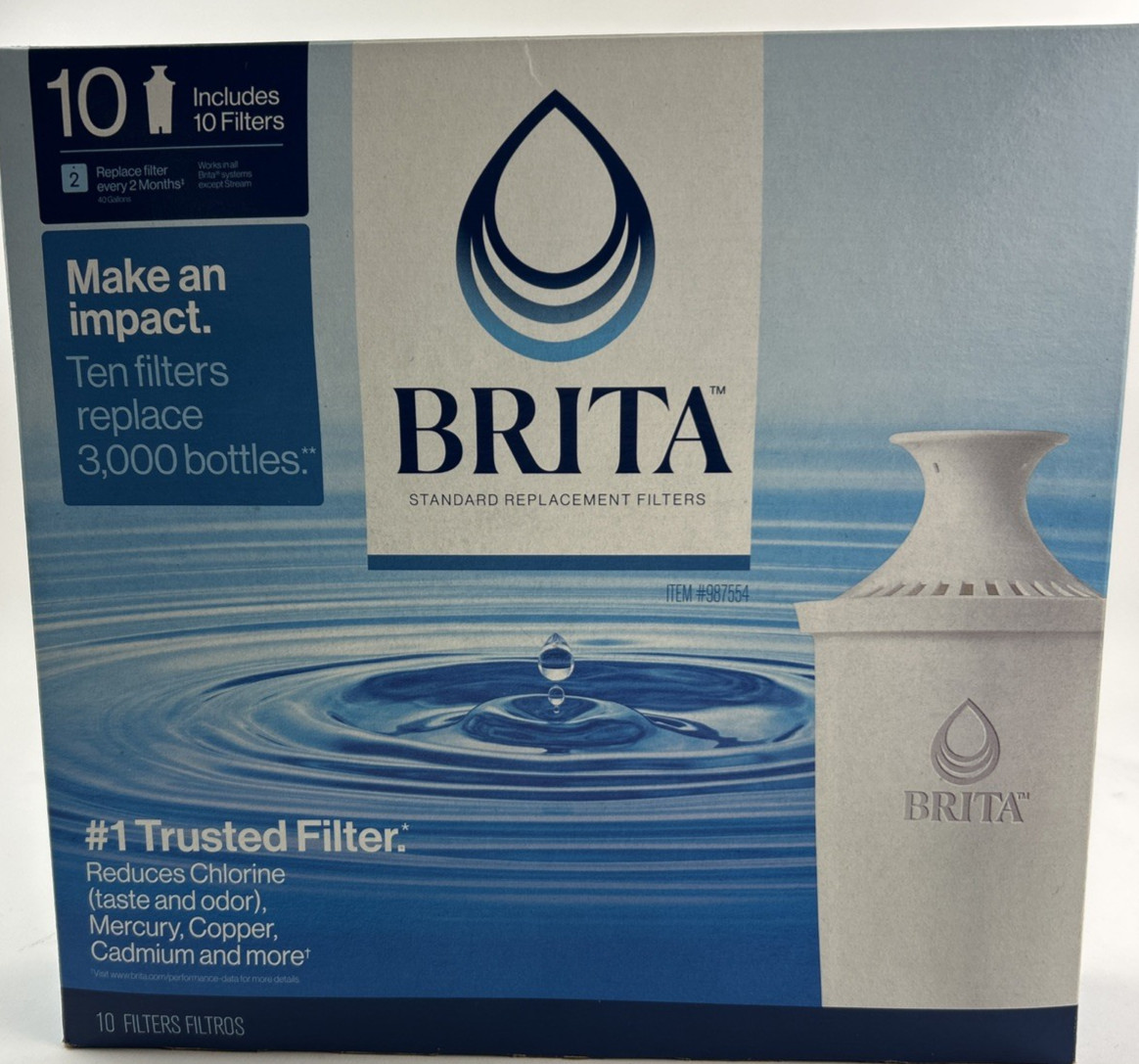 Brita 987554 Pitcher Replacement Filters – 9 Pack
