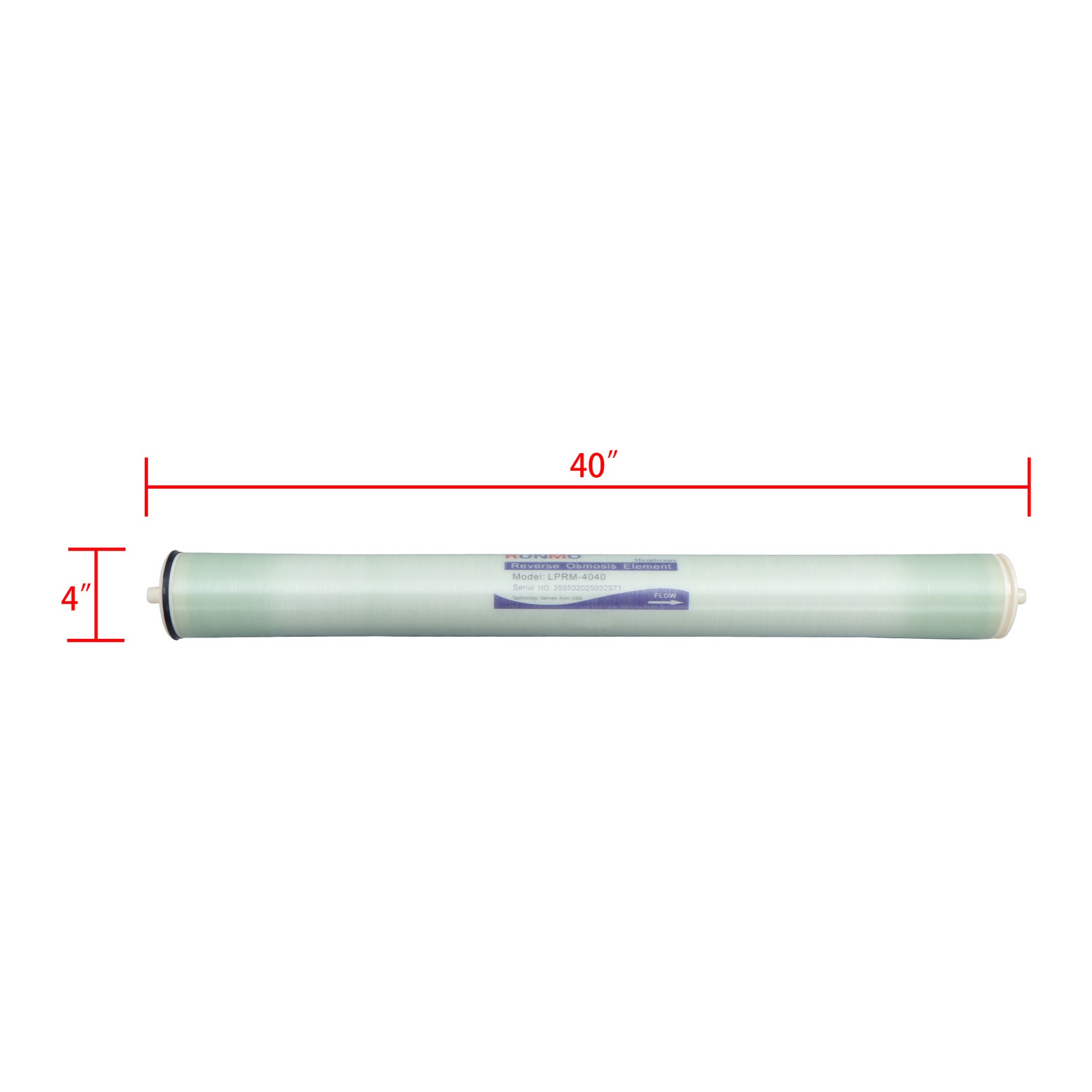 BW-4040 Reverse Osmosis Membrane 4inx40in 2400 GPD w/AG4040FF AG4040TF TW30-4040