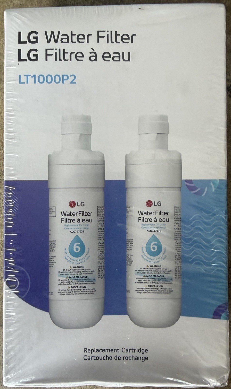 LG LT1000P2 – 6 Month /200 Gallon Capacity Replacement Refrigerator Water Filter