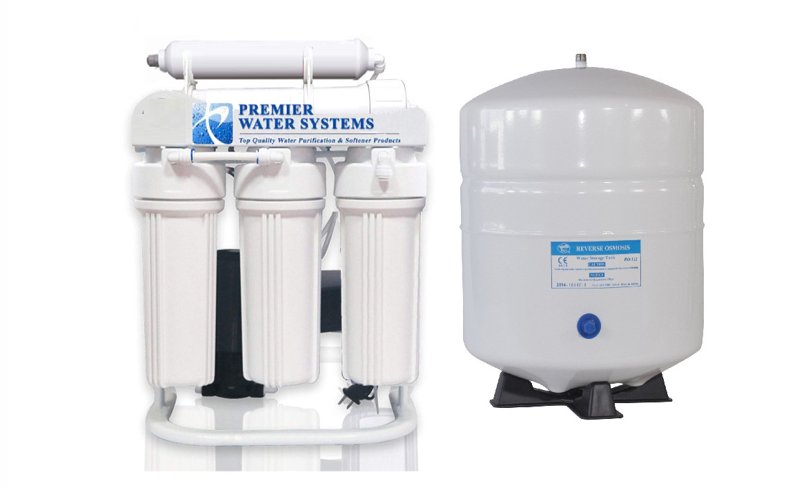 200 GPD Light Commercial Reverse Osmosis Water Filter System | 6 gal tank + Pump