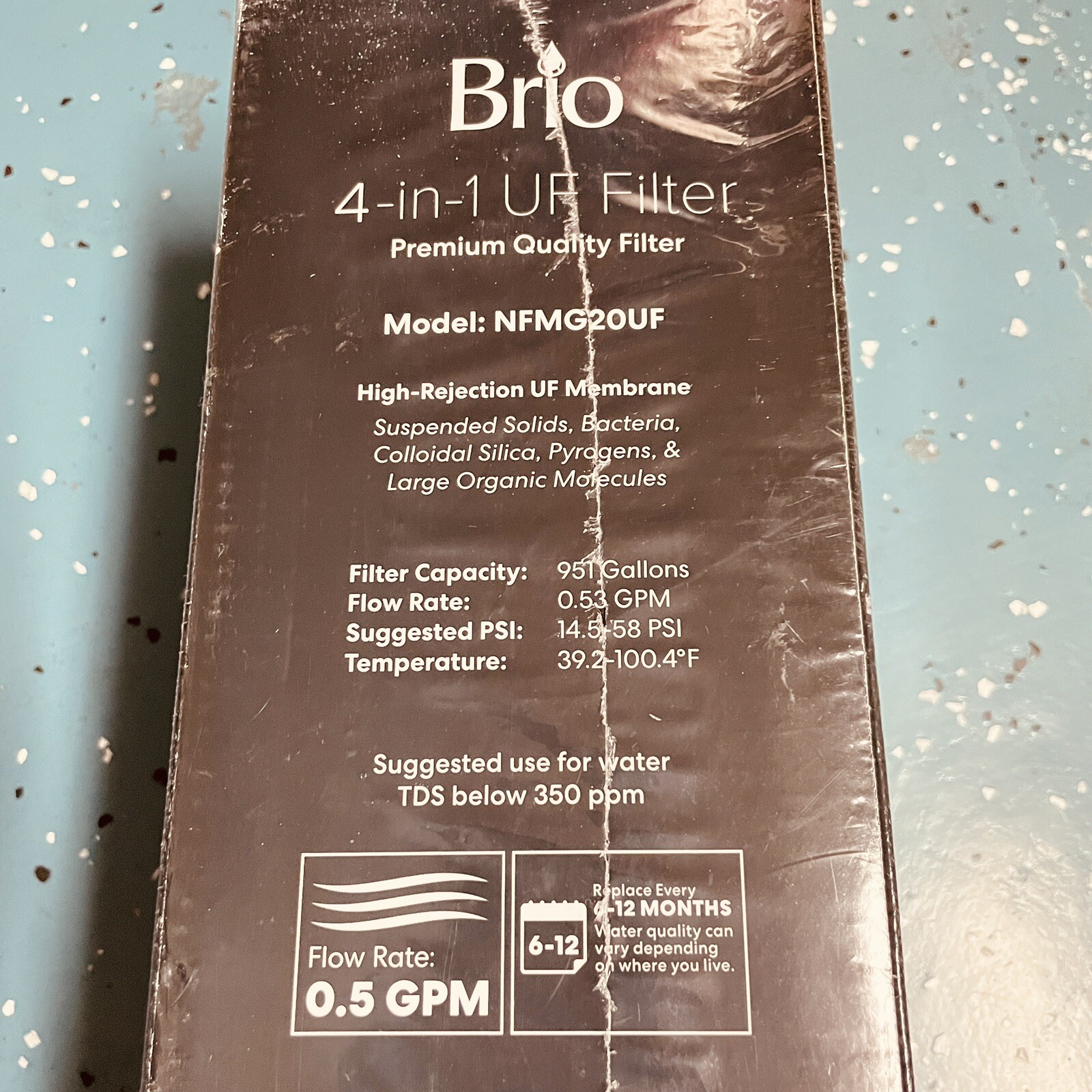 Brio 20 Micro NFMG20UF Filter 4-in-1 Multi Stage Ultra Filtration