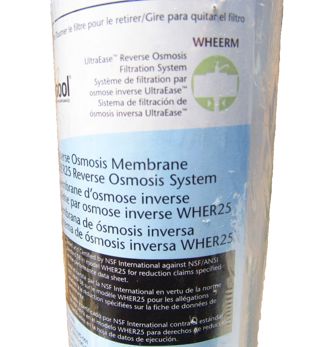 Pack of 2 WHEERM Whirlpool UltraEase Reverse Osmosis Membrane WHAROS5 and WHER25
