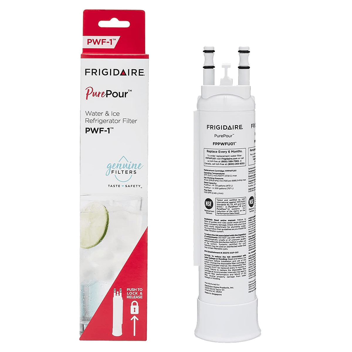 Sealed 4Pack Frigidaire FPPWFU01 PWF-1 Refrige PurePour Water &Ice Filter New