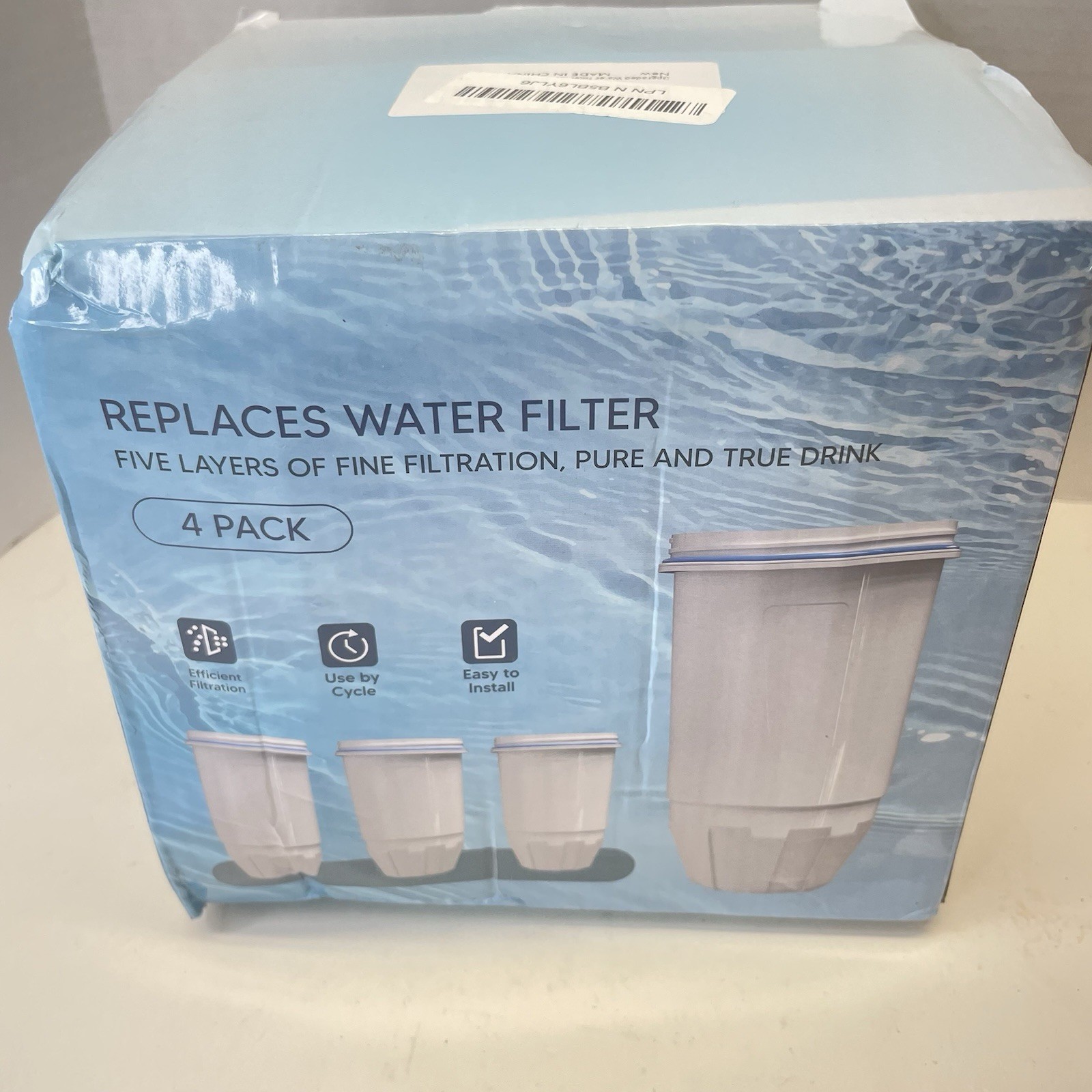 4x Water Filter Replacement for Zero Water ZR-017, ZR-001 Pitcher Water Filter