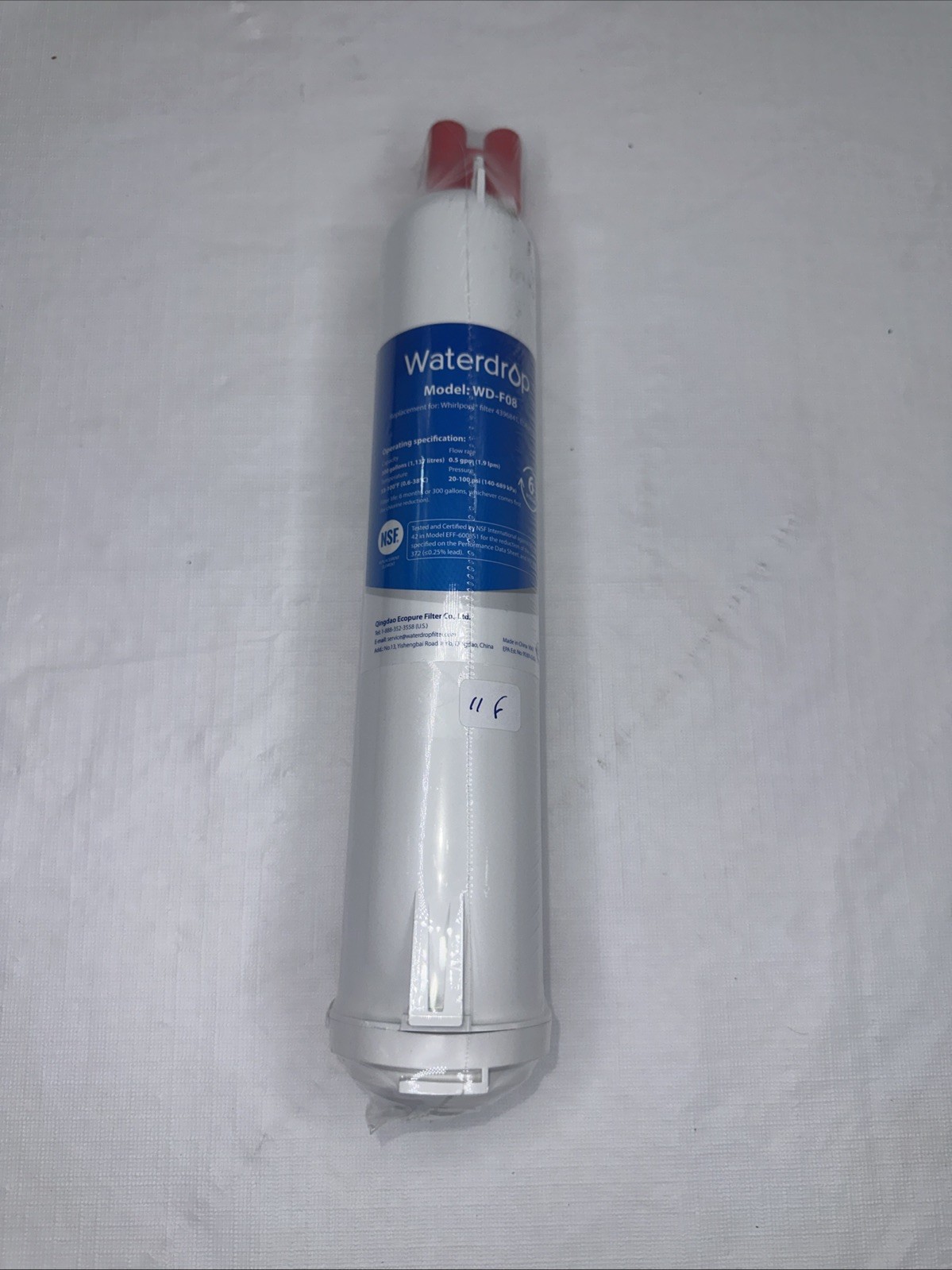 WaterDrop Model: WD-F08 Replacement Refrigerator Water Filter Brand New (Sealed)