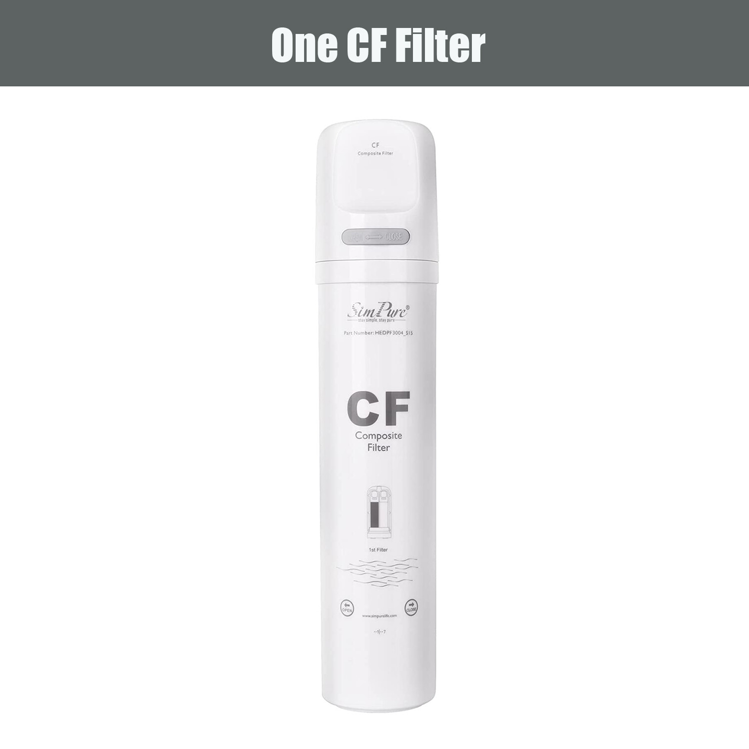 SimPure CF RO Filter Replacement Cartridge For WP1-100 RO Water Filter System