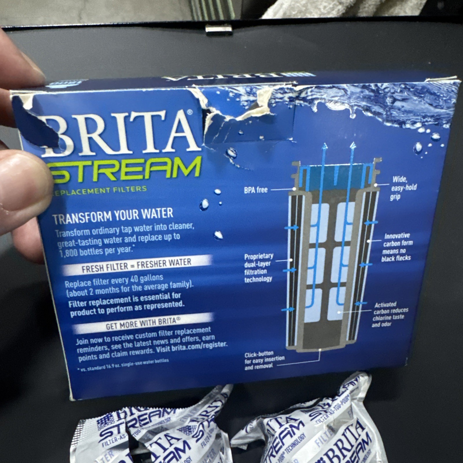 Brita Stream Pitcher Water Filter, Pack of 2 Pack Free SH