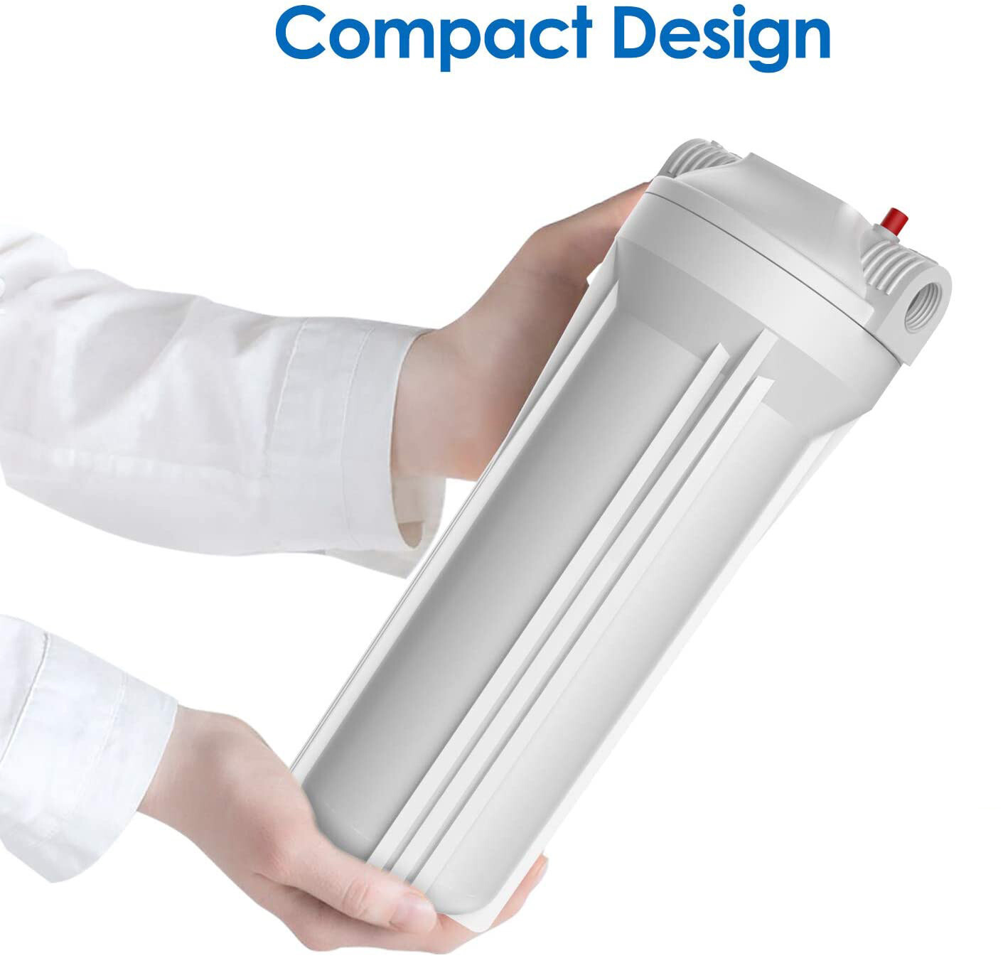 2 Pack 10 Inch Whole House Water Filter Housing for 10″ x 2.5″ Filters RO System