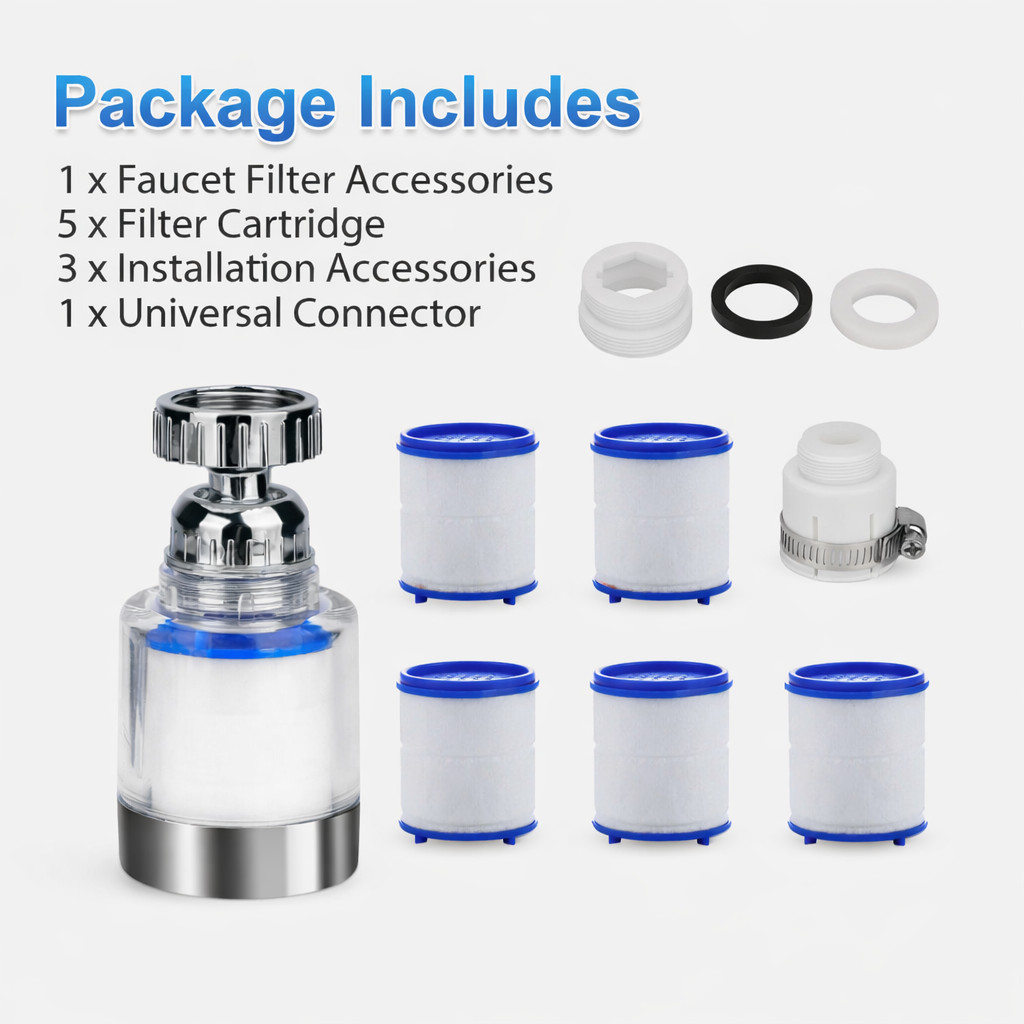 Faucet Water Filter Tap Filtration Kitchen Bathroom Sink Mounted Purifier System