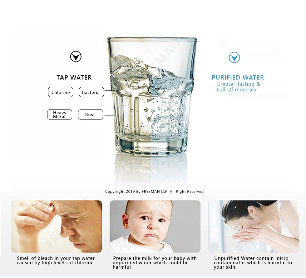 Tap Water Faucet Filter Purifier,Lead Chlorine Remover ABS Food Grade Material