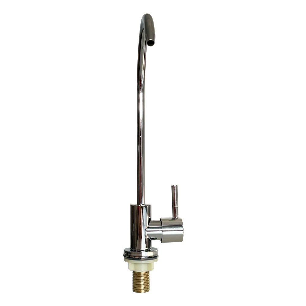 1/4» RO Water Filter Curved Sink Faucet Tap Chrome Reverse Osmosis Drinking