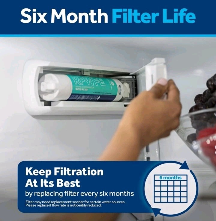 GE RPWFE™ Refrigerator Water Filter, Genuine Replacement Filter, Certified