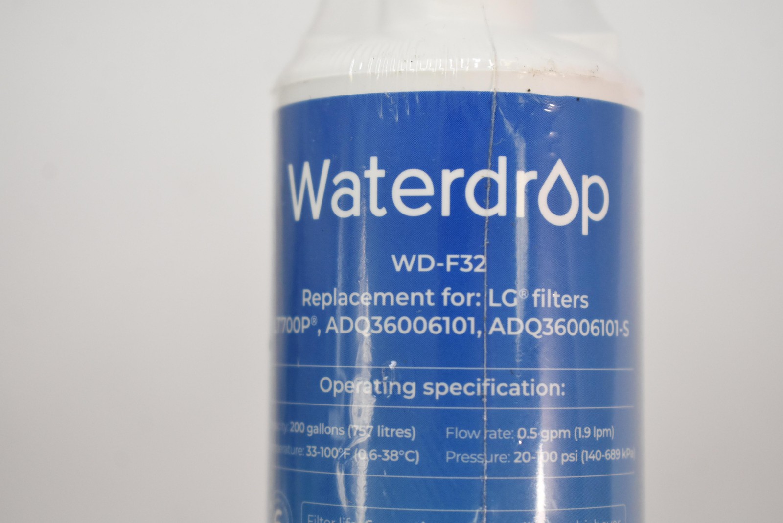 Waterdrop Samsung Aquarius Refrigerator Filter White WD-F32 Plastic New