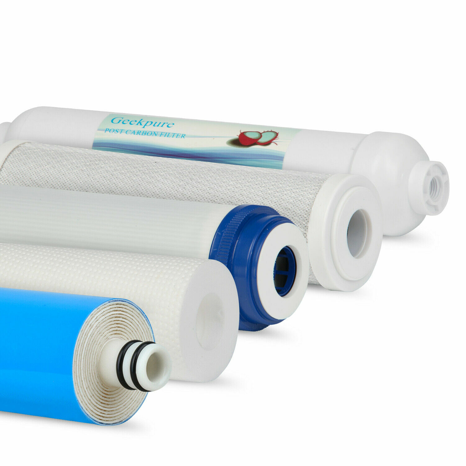 Geekpure 6 Stage Reverse Osmosis Water Filter System with Alkaline Filter 75 GPD