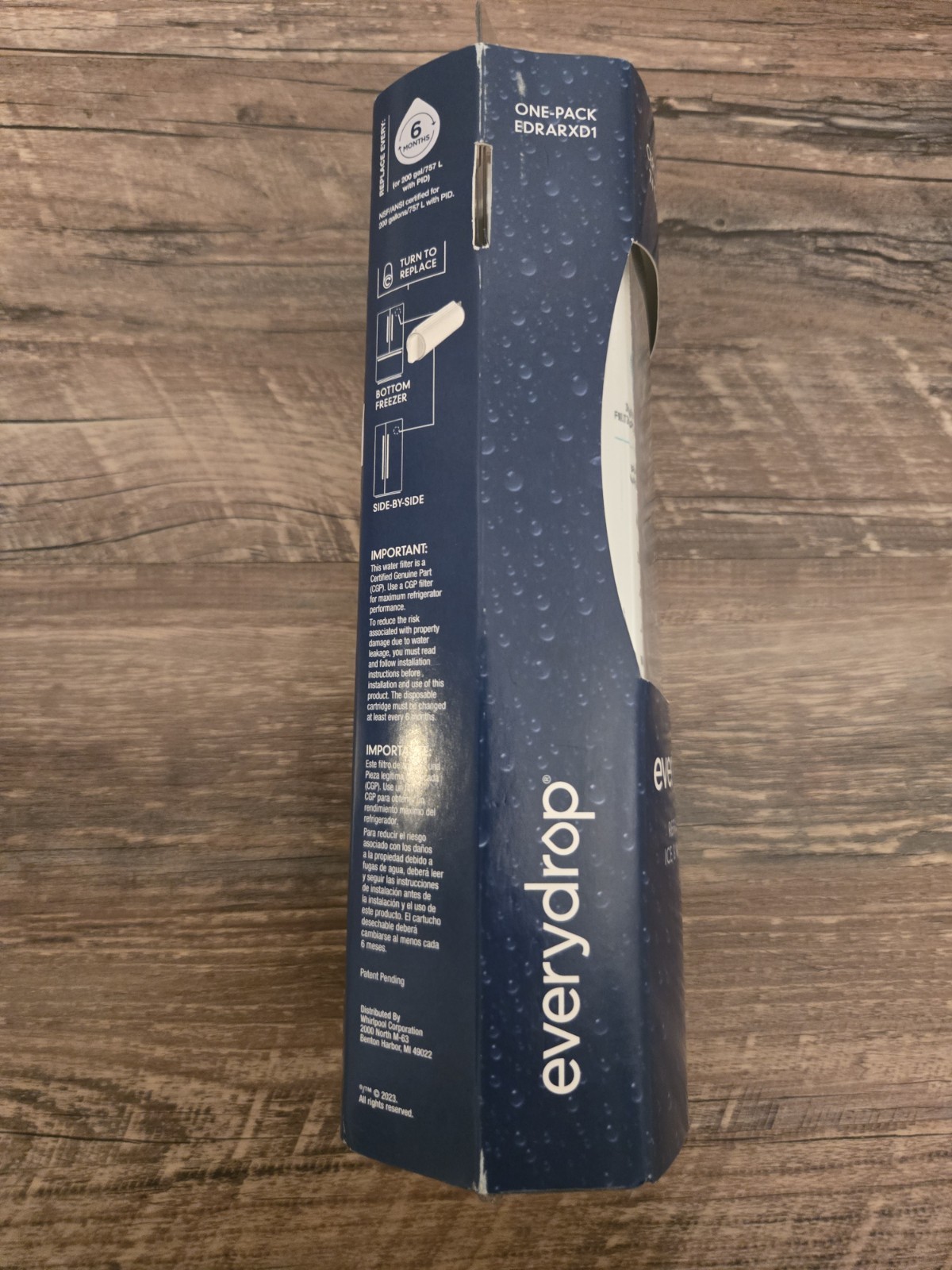 Everydrop Whirlpool A EDRARXD1 Ice & Water Single Filter, Whirlpool Maytag Amana
