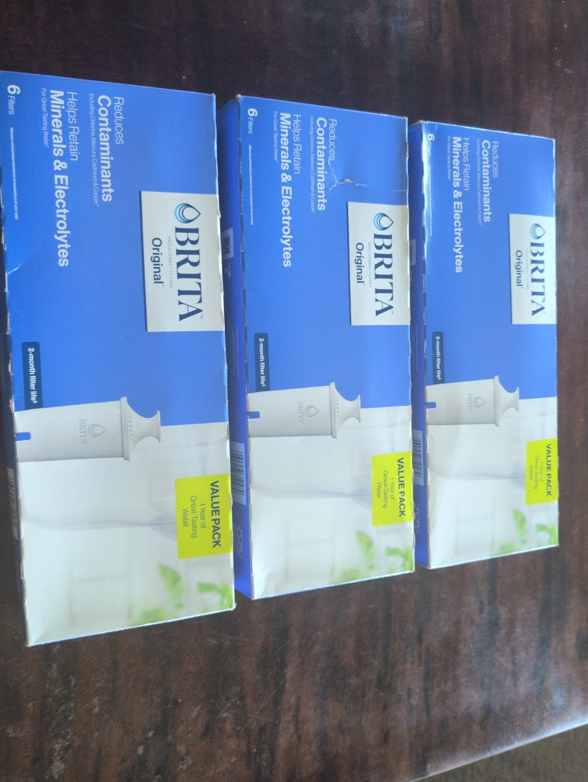 3X 6 Pack (18 Total) Brita Standard Water Filter Replacement