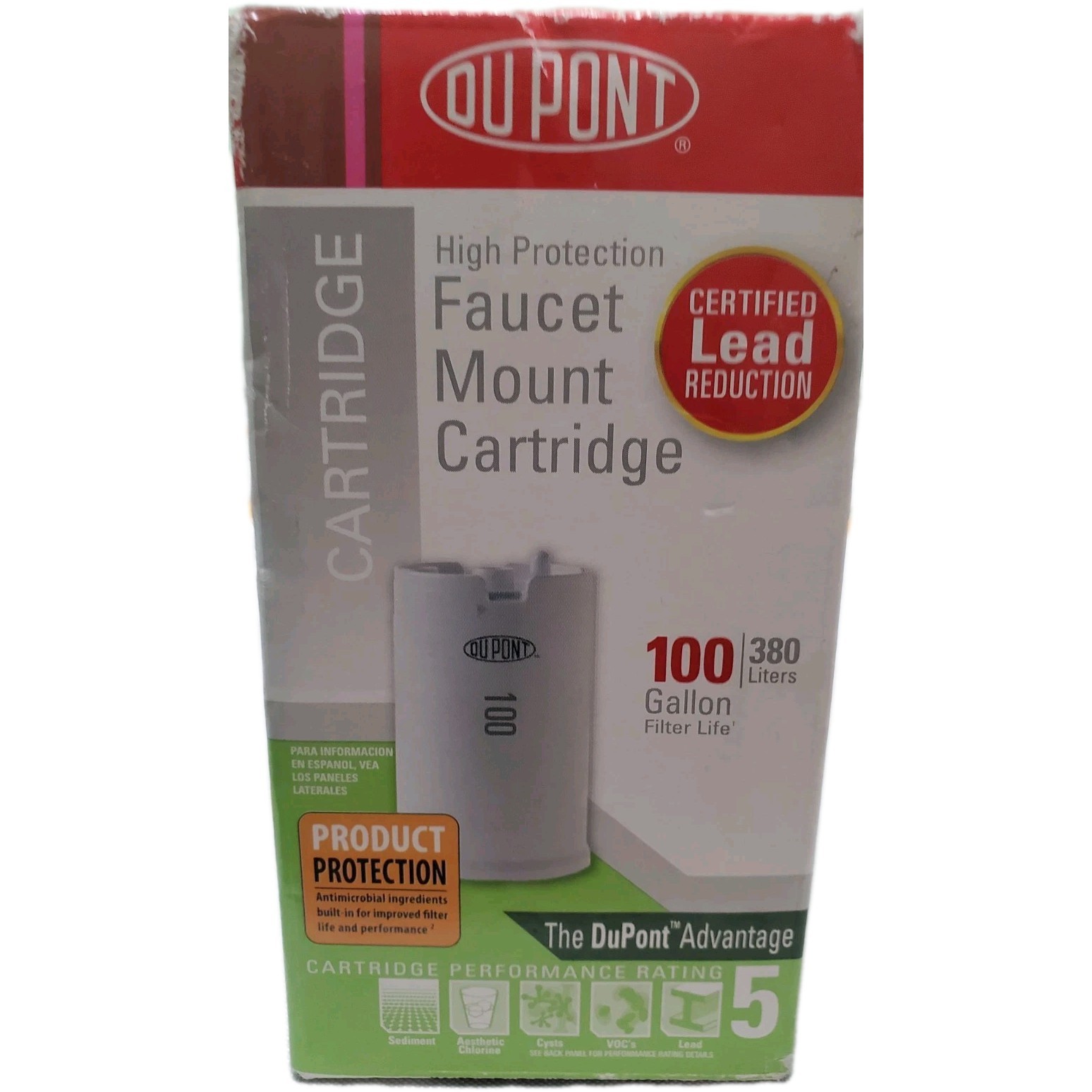 New Dupont Faucet Mount Cartridge Model# WFFMC100 Lasts up to 3 months