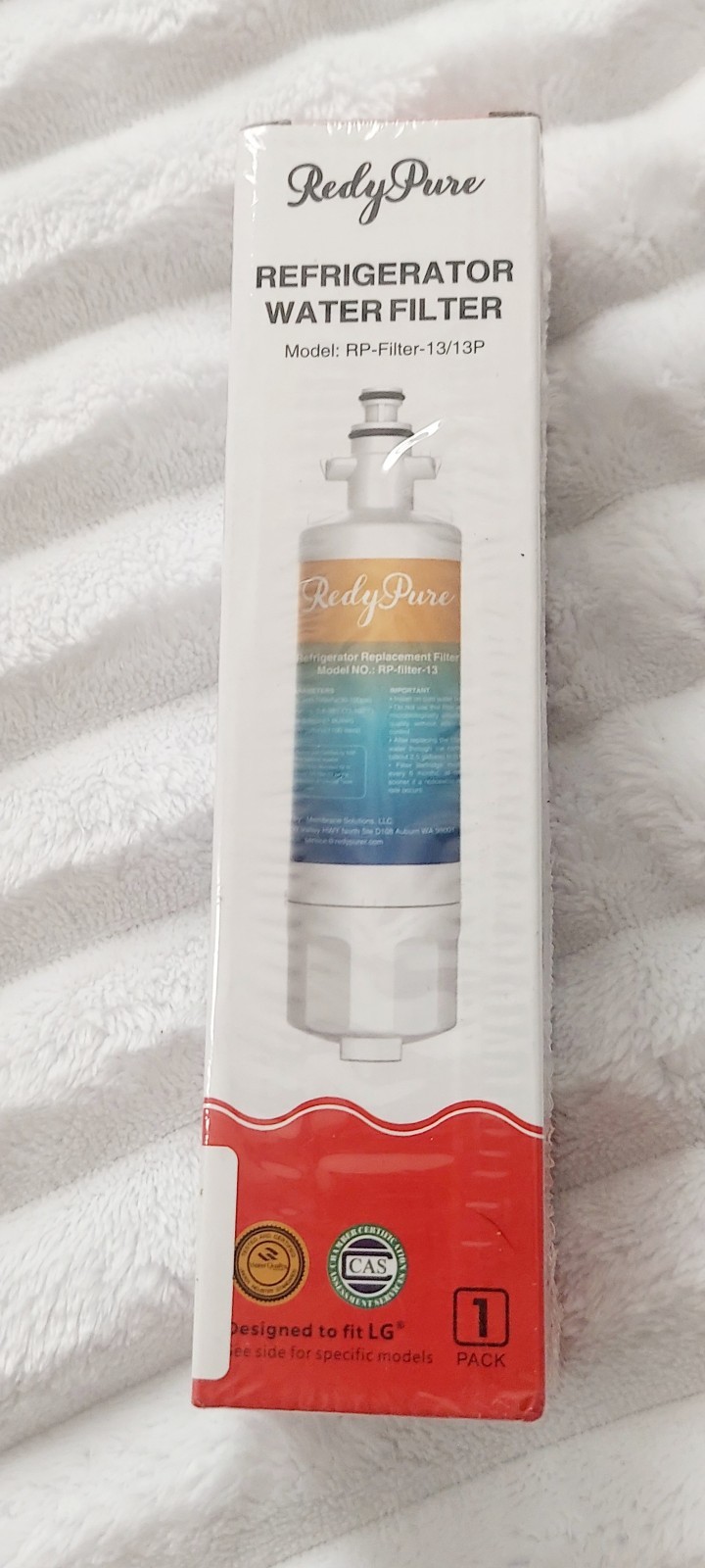 1 Redy Pure Water Filter rp-13/13P for LG ADQ/FLT, Kenmore 9690