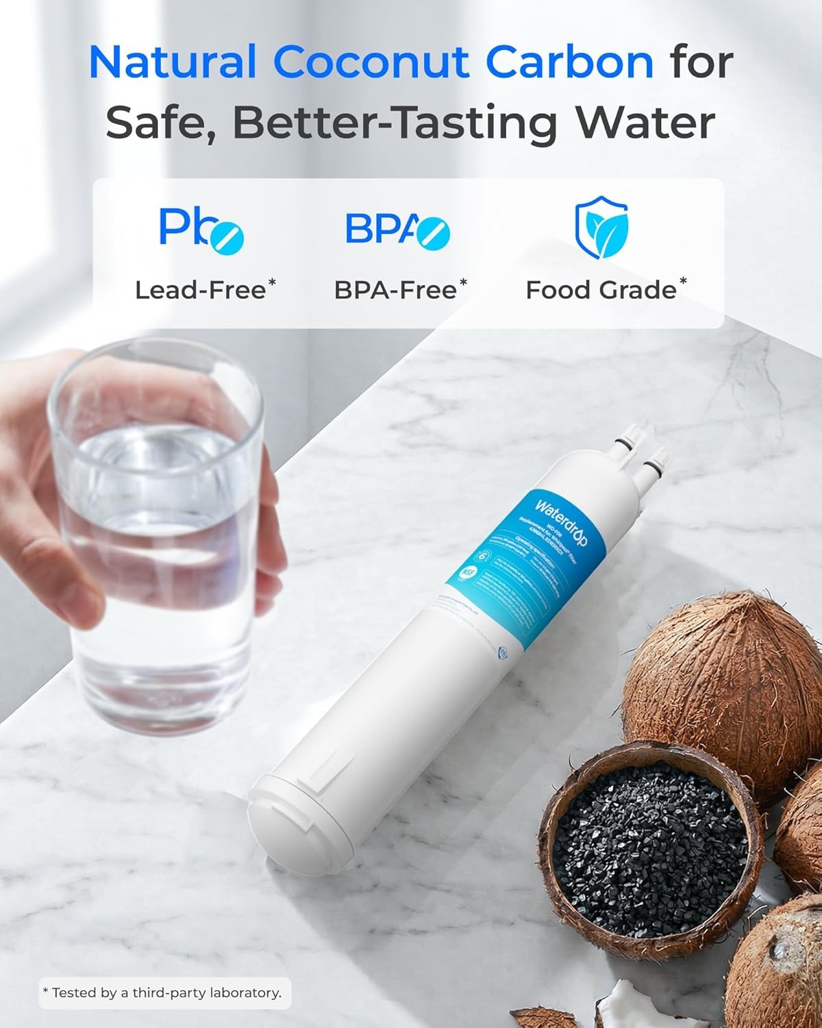 Waterdrop WD-F08 Refrigerator Water Filter, Fits Kenmore® 46-9083, 46-90309