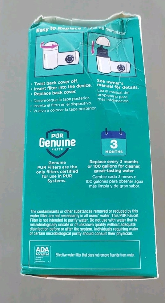 PUR PLUS Great Taste Faucet Mount RF-9999 Replacement Filters 3 Pack NEW SEALED