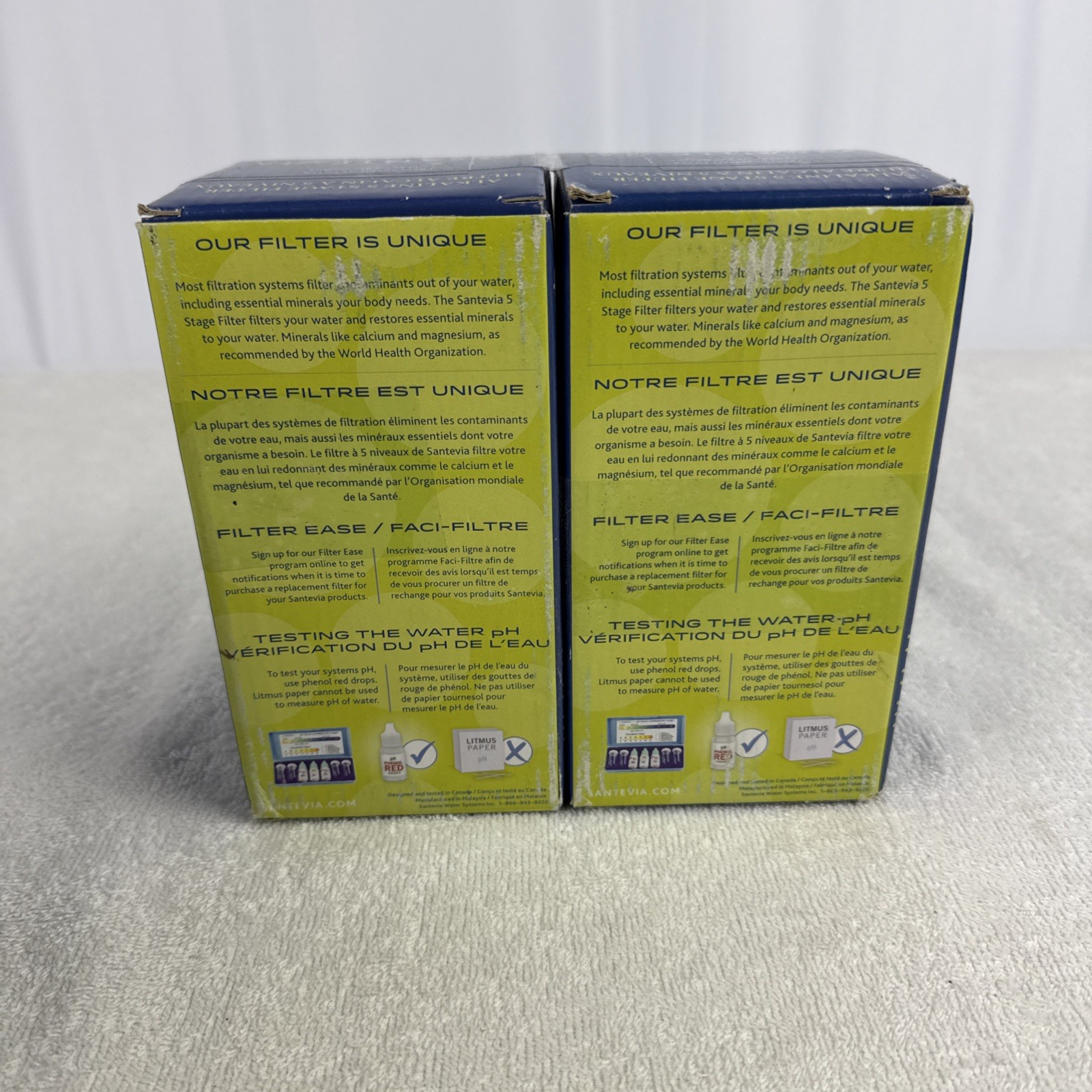 Lot of 3 Santeria Alkaline Gravity Water System Main Filters – 5 Stage