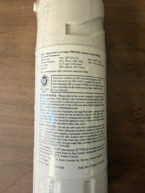 Kenmore 9082 Replacement Refrigerator Filter