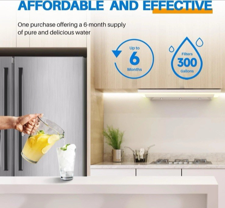 1 PACK Bosch Ultra Clarity Pro BORPLFTR50 Water Filter White #WFS200MF/WFS210MF
