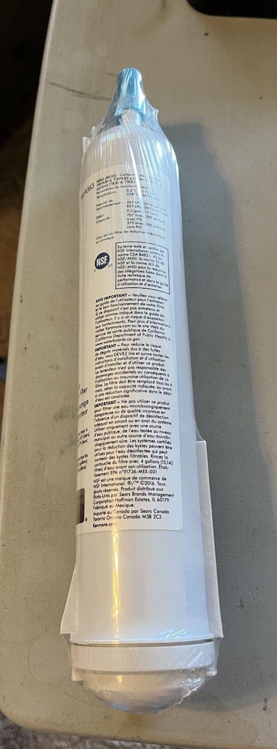 Kenmore 460-9083 Replacement Refrigerator Water Filter