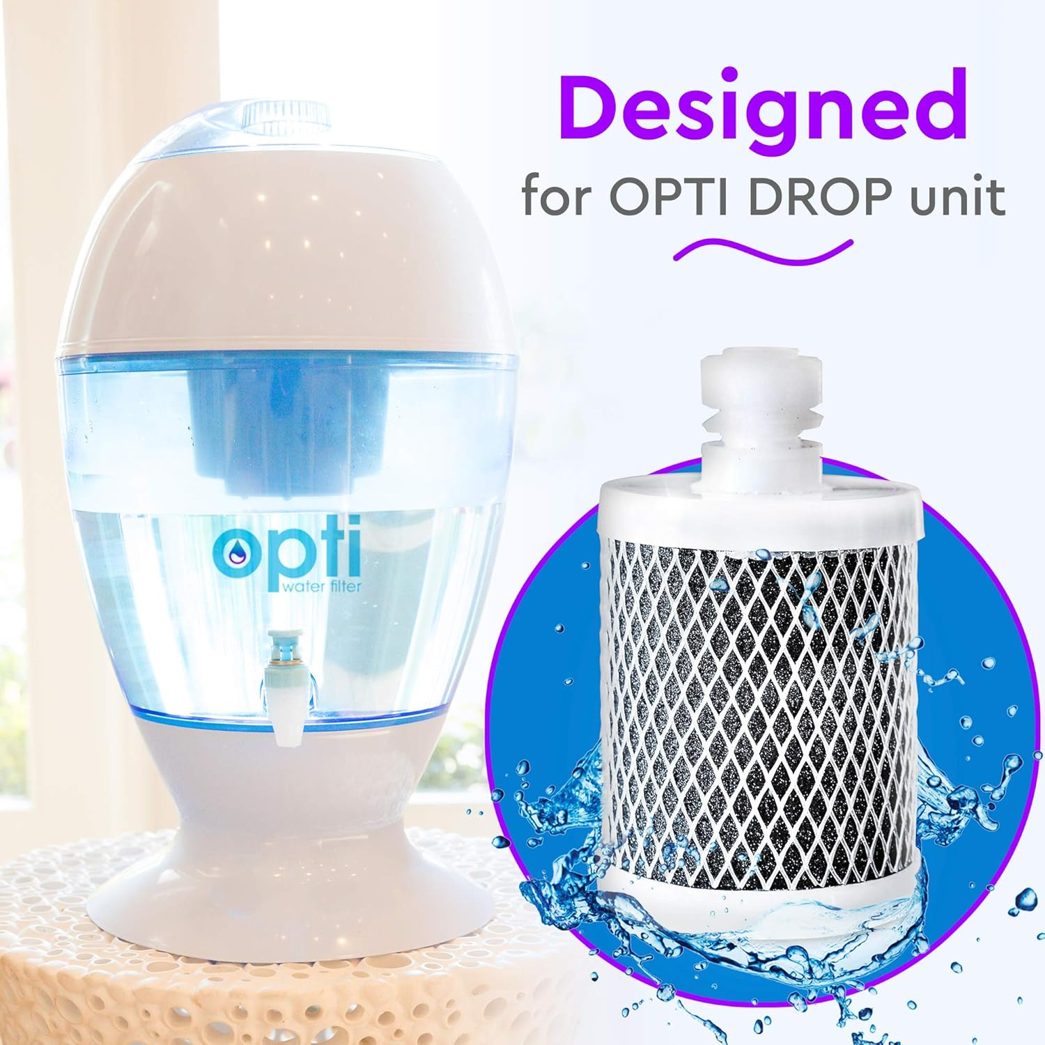 OPTI Drop Alkaline Filter 200 Gallons for Water Purifier