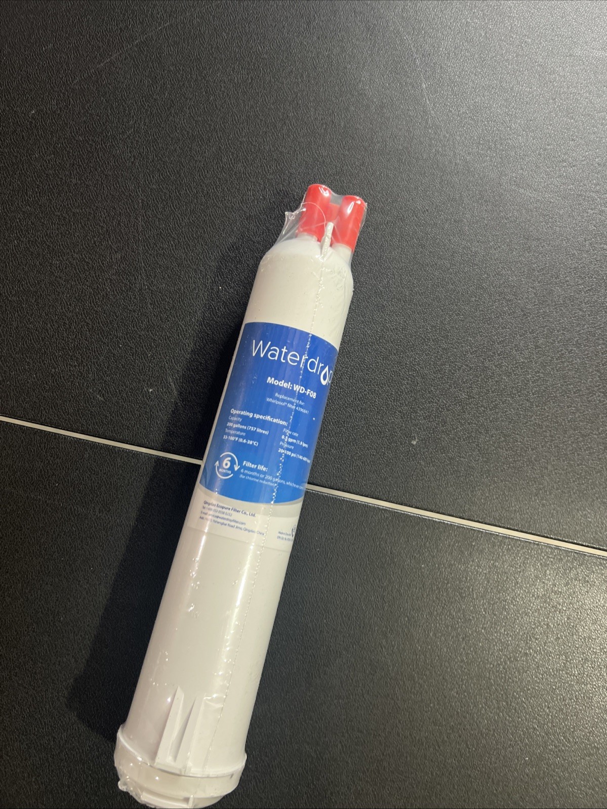 Waterdrop WD-F08 Refrigerator Water Filter, Fits Kenmore® 46-9083, 46-90309