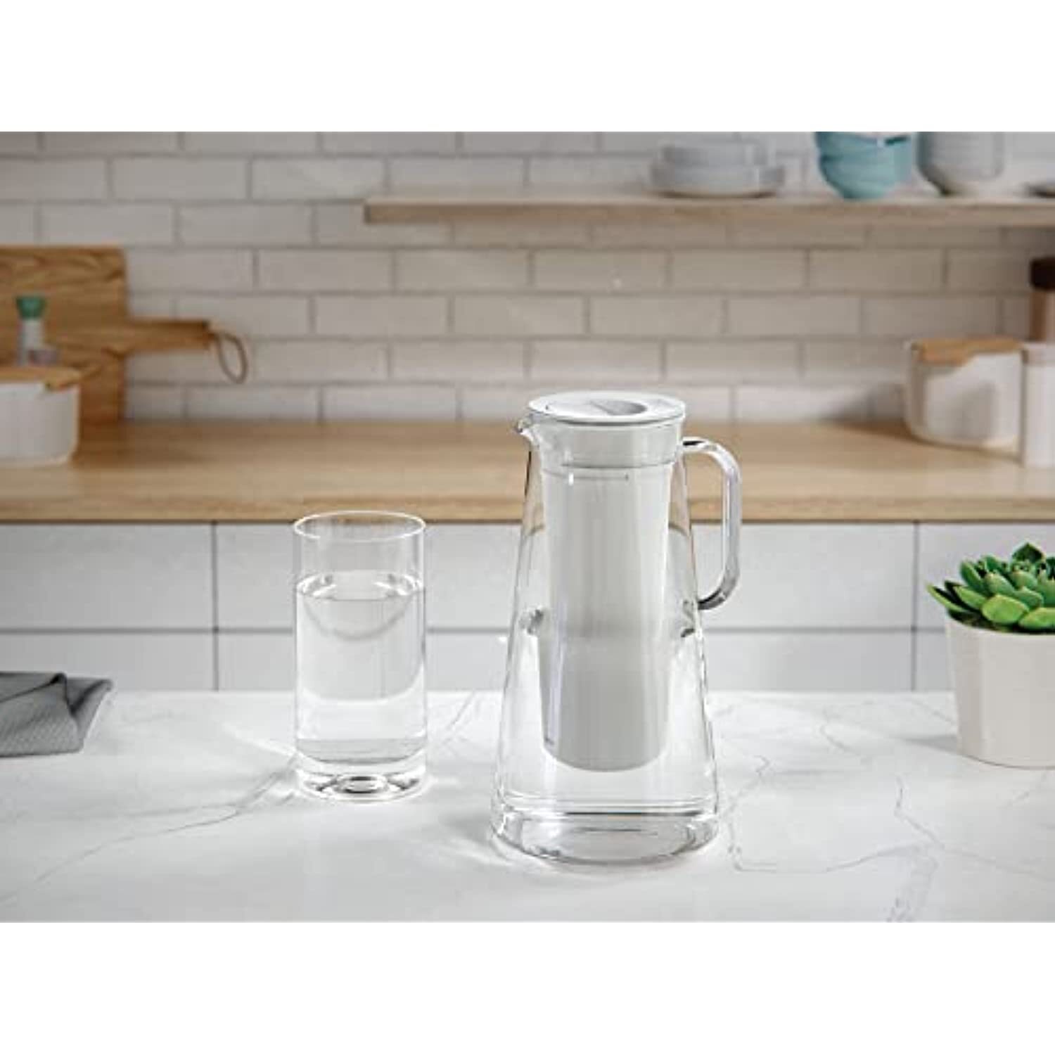 LifeStraw Home Pitcher BPA Free Plastic 7 Cup White