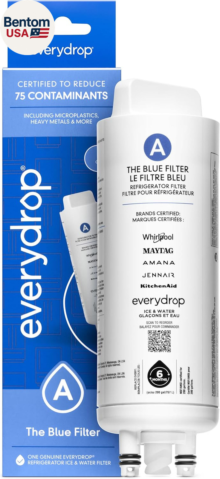 Refrigerator Water Filter a – EDRARXD1, Single-Pack