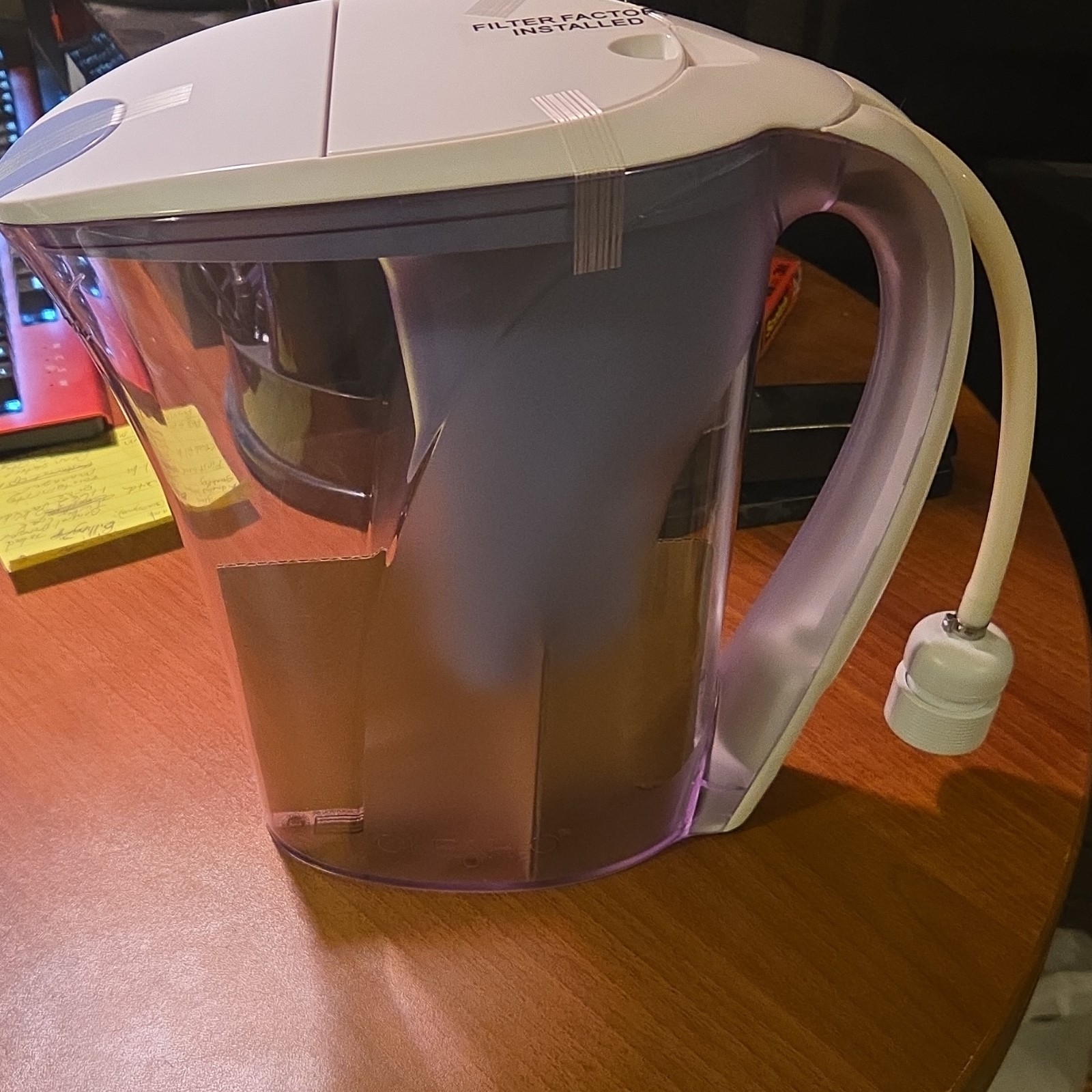 NEW CLEAR2O Gravity Water Filtration Pitcher W/ Sealed Filter In Box