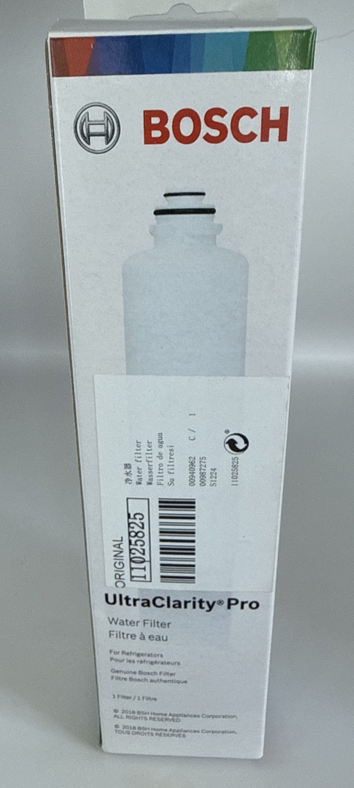 Bosch Twist-In Fridge UltraClarity Pro Water Filter NEW & SEALED $50 Retail