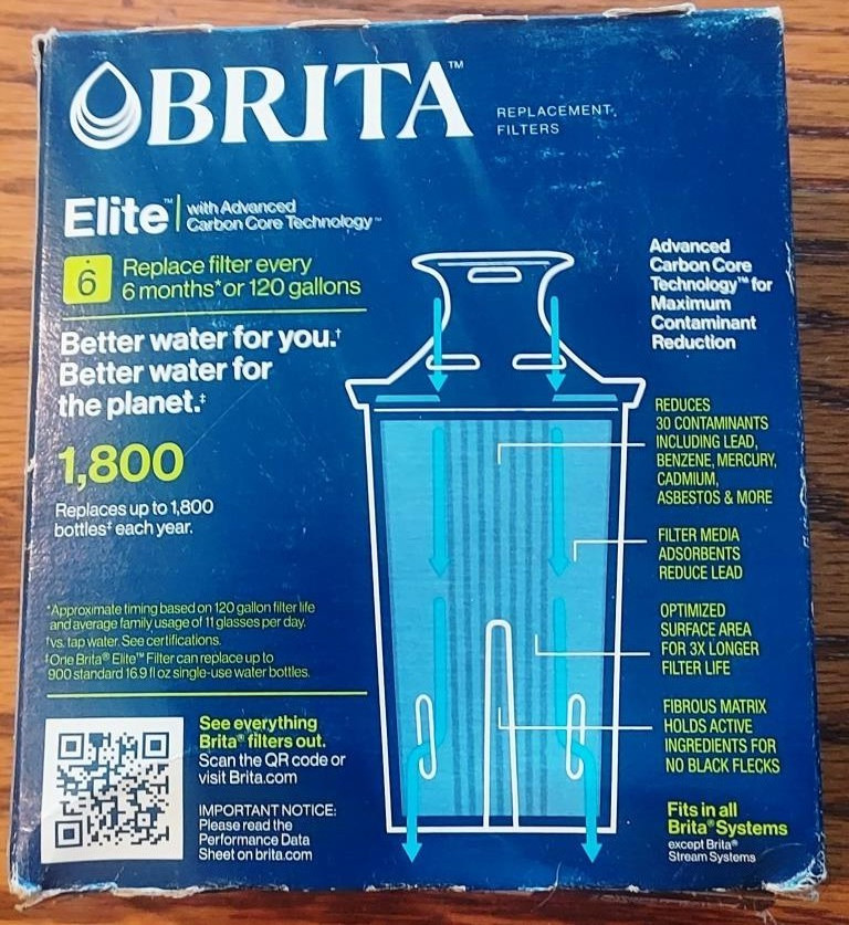 Brita Elite Replacement Filters Package of 2 S