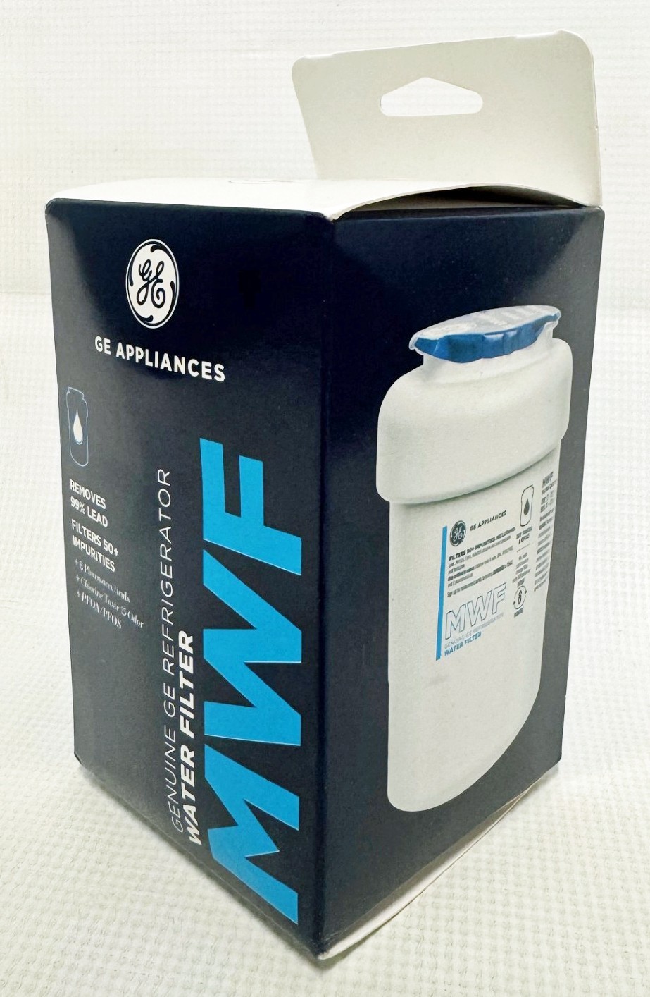GE Appliances MWF Refrigerator Water Filter, Genuine Replacement Filter