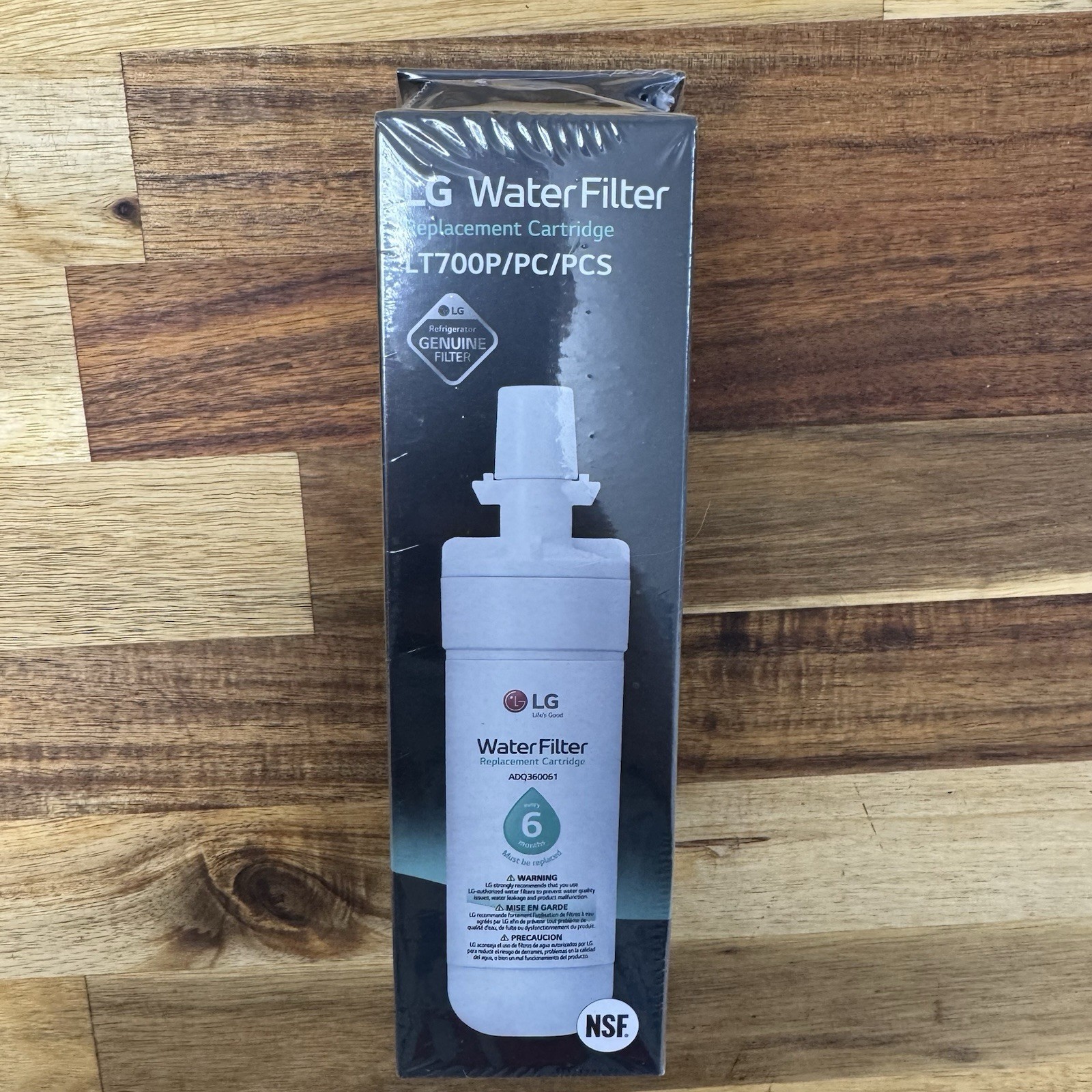 New Sealed LG LT700P Refrigerator Water Filter Replacement ADQ36006101, 1 Filter
