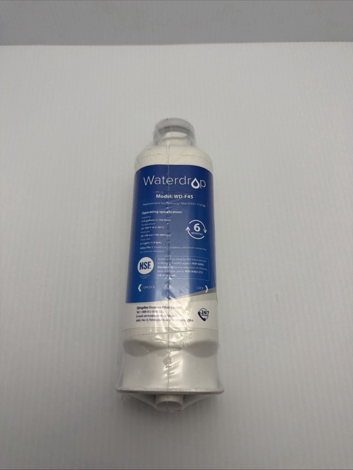 Waterdrop WD-F45 Water Filter – New & Sealed