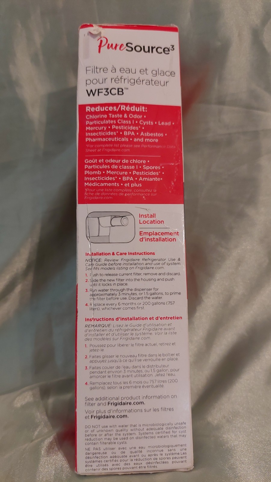 (1) Genuine Frigidaire Puresource3 Refrigerator Water Filter – WF3CB Brand New