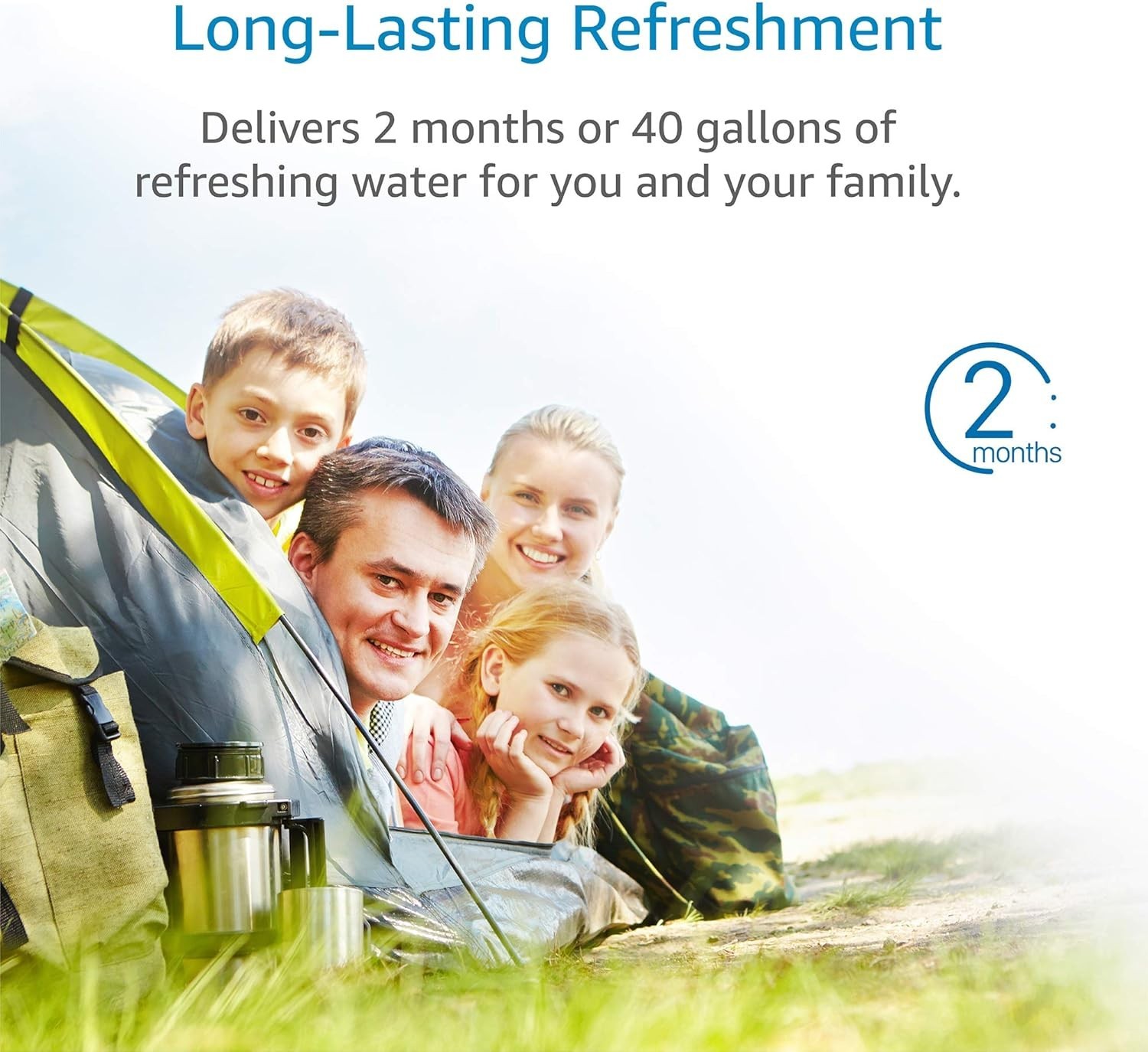 AQUA CREST BB02 Bottle Water Filter, Replacement for Brita®, 2 Count