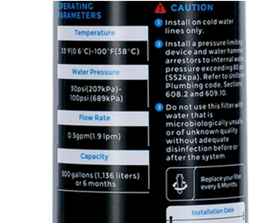 KJ600 REFRIGERATOR WATER FILTER LT600P/ OTHER MODELS (see description for model)