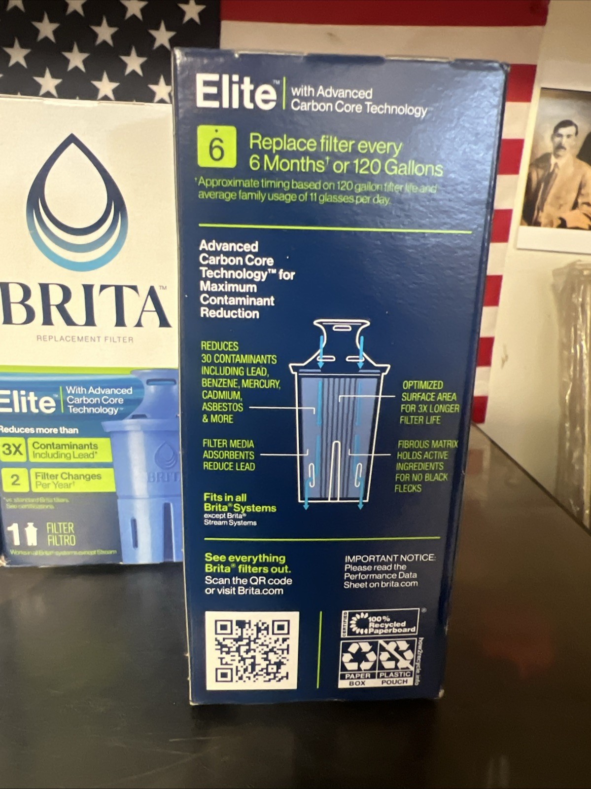 LOT OF 3 Brita Elite Replacement Water Filter for Pitchers & Dispensers