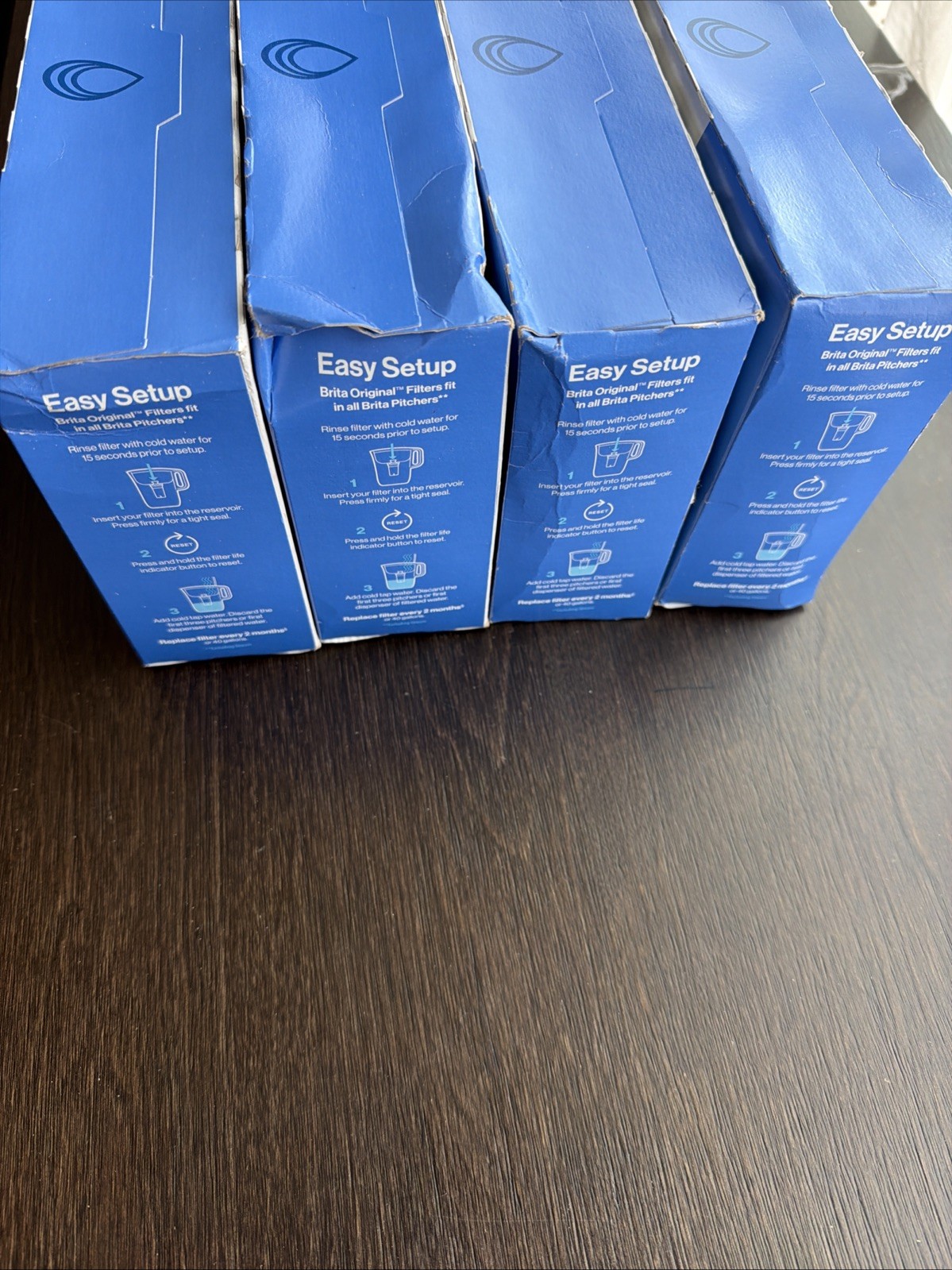 Brita Standard Pitcher & Dispenser Replacement Water Filters, Model OB03, 4pack