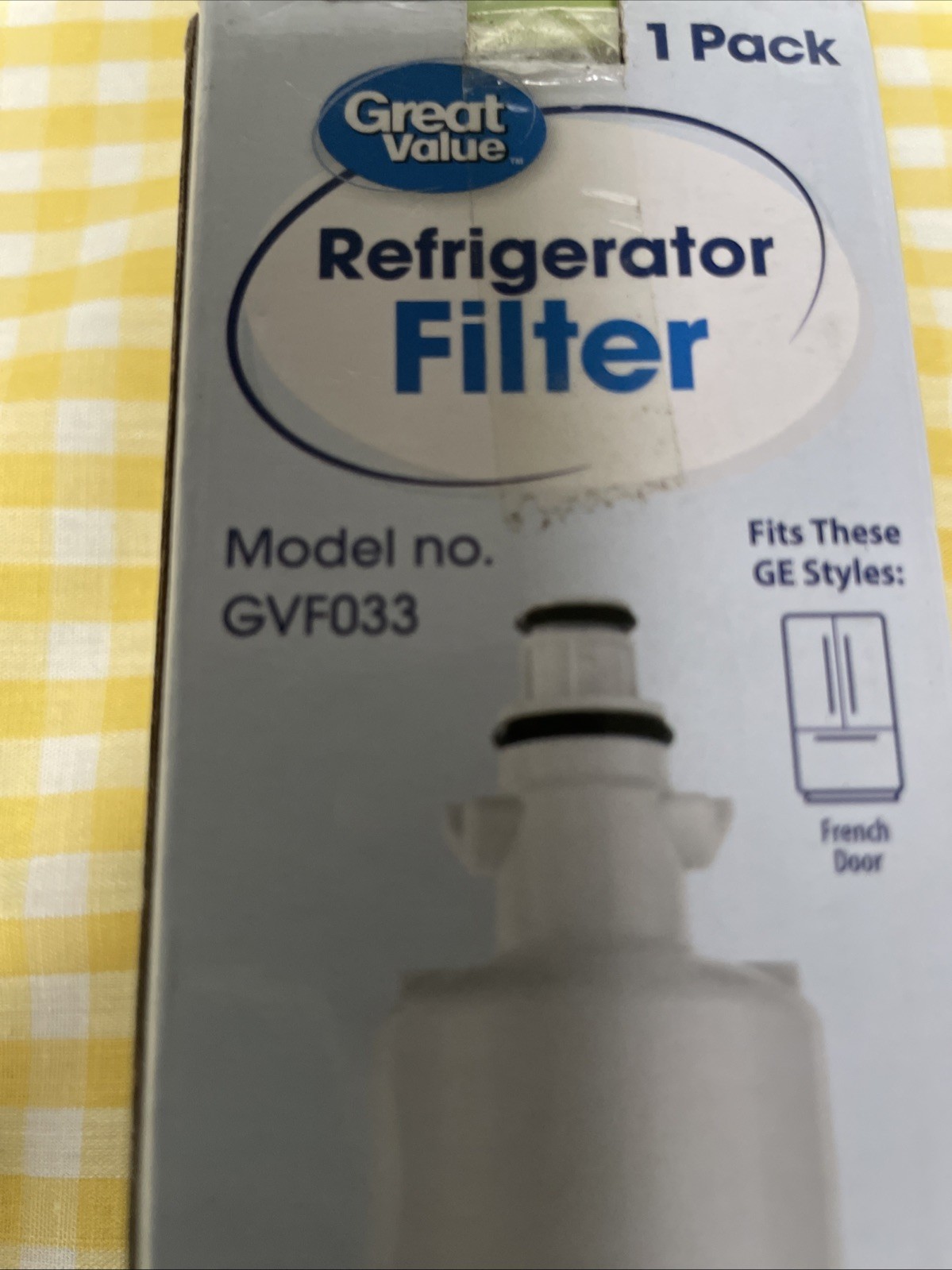 Great Value Refrigerator Water Filter Replaces GE RPWF 6 Months, GVF033