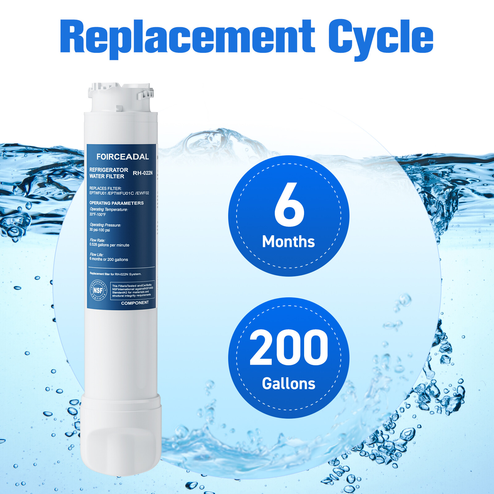 2 PACK for Frigidaire EPTWFU01 Pure Source Ultra II Refrigerator Water Filter US