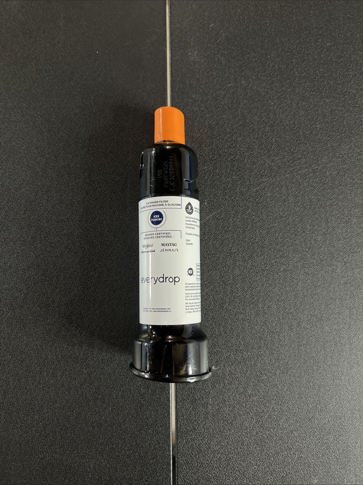 EveryDrop 2 Ice And Water Refrigerator Water Filter ΕDR2RXD1 White Orange